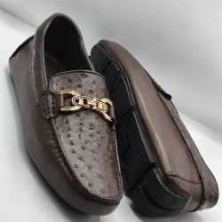 Men’s Italian Brown Leather Drivers  Shoes