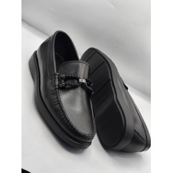 Black Leather Loafers For Men