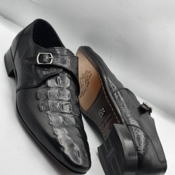 Crocodile Skin Standard Fit Loafers