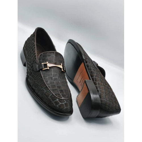 Brown Leather Penny Suede Loafers – Classic Slip-On Comfort Shoes