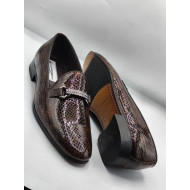 Crocodile Skin Standard Fit Loafers