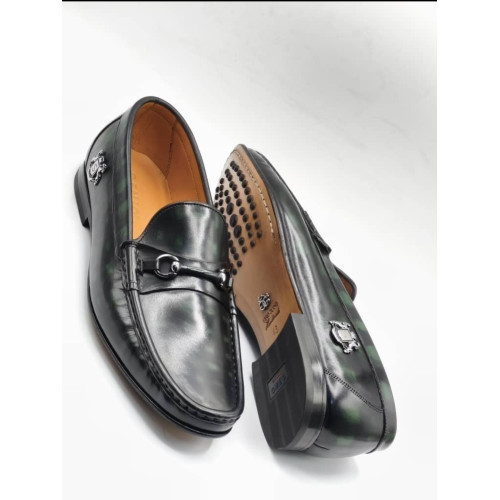 Green Suede Loafers – Classic Slip-On Comfort Shoes