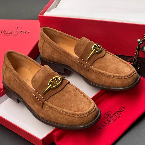 Men’s Luxury Leather Penny Loafers – Premium Thick Sole Slip-On Shoes