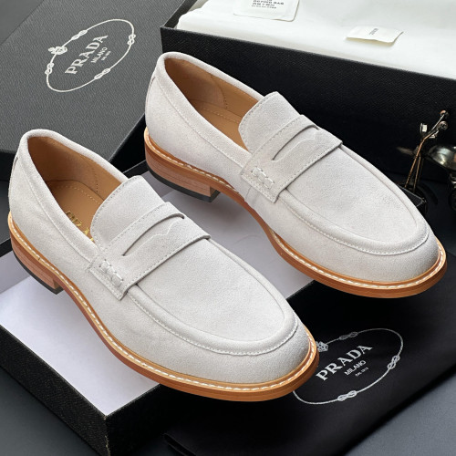 Men’s Luxury Leather Penny Loafers – Premium Thick Sole Slip-On Shoes