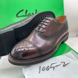 Men Full Grain Clarks Leather Dress Shoe