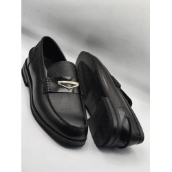 Black Leather Men's Shoes