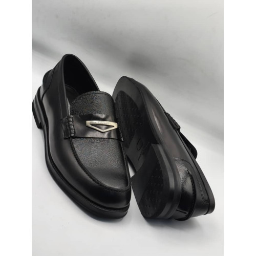 Black Leather Men's Shoes