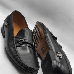 Black Leather Men's Shoes
