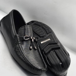 Men’s Italian Black Leather Drivers  Shoes