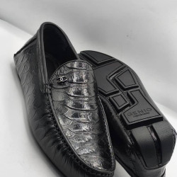 Men’s Italian  Leather Loafers – Classic Slip-On Comfort Shoes