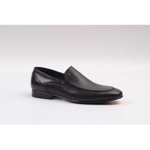 Black Leather Loafers For Men