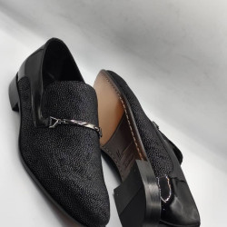 Black Standard Fit Penny Loafers
