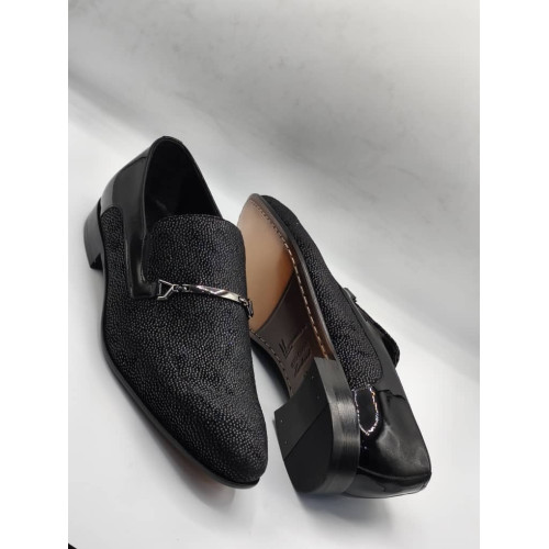 Black Standard Fit Penny Loafers