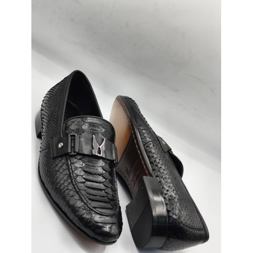 Crocodile Skin Standard Fit Loafers
