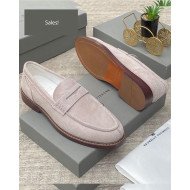 Standard Fit Suede Penny Loafers