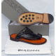 Baluci Men Formal Shoes | Classic Executive Black Textured Leather Sandals for Men