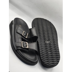 Men's Leather Slippers with Buckle – Italian Style(Luxury Crocodile-Textured)