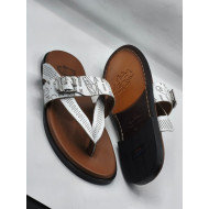 Men's Leather Slippers with Buckle – Italian Style(Luxury Crocodile-Textured)