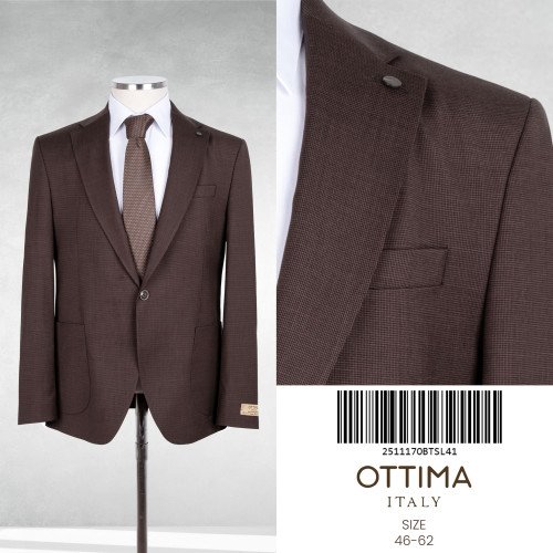 Ottima Italy  Premium Wool Blazer – 100% Italian Wool Blazer Jacket