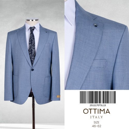 Ottima Italy  Premium Wool Blazer – 100% Italian Wool Blazer Jacket