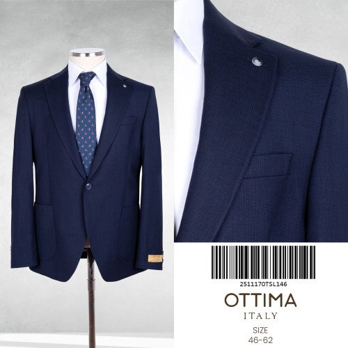 Ottima Italy  Premium Wool Blazer – 100% Italian Wool Blazer Jacket