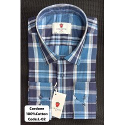Cordone Men's Shirt-100% Cotton Shirts