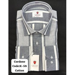 Cordone Men's Shirt-100% Cotton Shirts