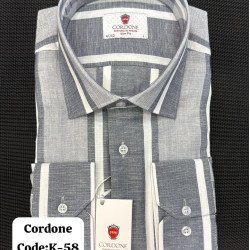 Cordone Men's Shirt-100% Cotton Shirts