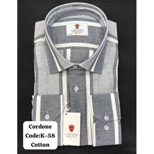 Cordone Men's Shirt-100% Cotton Shirts