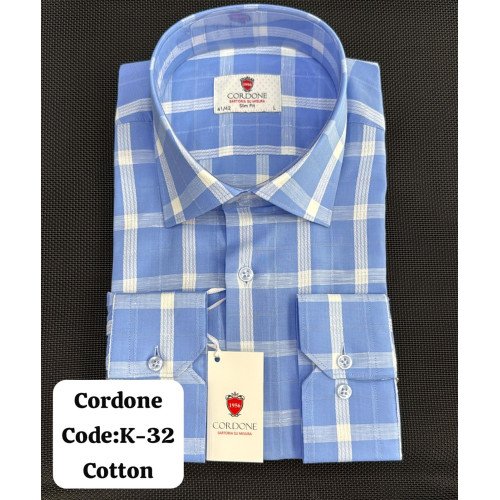 Cordone Men's Shirt-100% Cotton Shirts