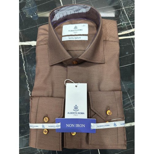 Alberto Roma Men's Shirt-100% Cotton Shirts