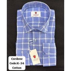 Cordone Men's Shirt-100% Cotton Shirts