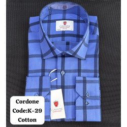 Cordone Men's Shirt-100% Cotton Shirts