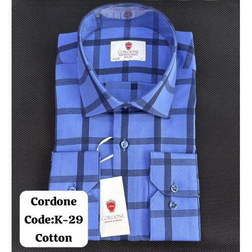 Cordone Men's Shirt-100% Cotton Shirts