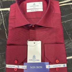 Alberto Roma Men's Shirt-100% Cotton Shirts