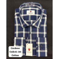 Cordone Men's Shirt-100% Cotton Shirts