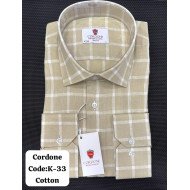Cordone Men's Shirt-100% Cotton Shirts