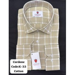 Cordone Men's Shirt-100% Cotton Shirts