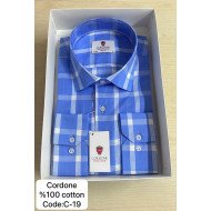 Cordone Men's Shirt-100% Cotton Shirts