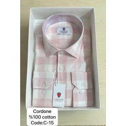 Cordone Men's Shirt-100% Cotton Shirts