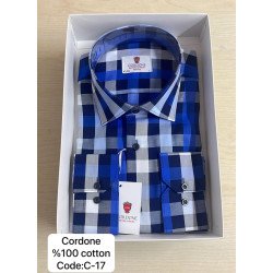 Cordone Men's Shirt-100% Cotton Shirts