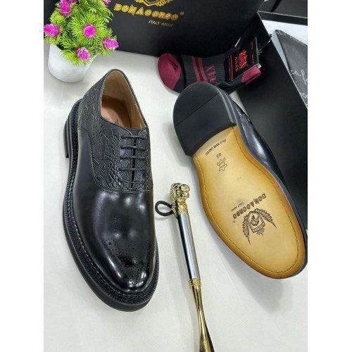 Italian High-end Leather Slip-on Shoes Mens Business Dress Shoes-British Slip-On Formal Casual Loafer Oxford Shoes