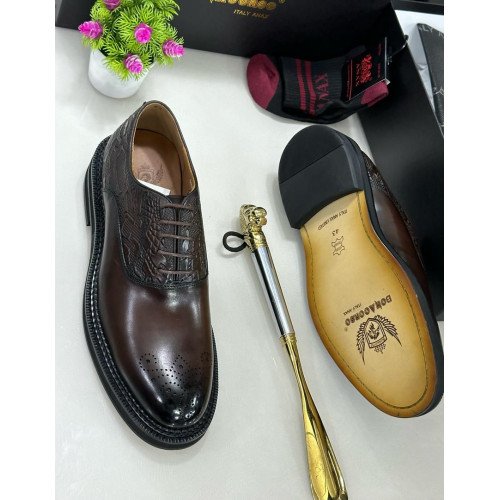 Italian High-end Leather Slip-on Shoes Mens Business Dress Shoes-British Slip-On Formal Casual Loafer Oxford Shoes