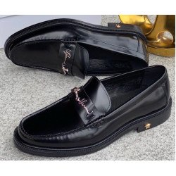Italian High-end Leather Slip-on Shoes Mens Business Dress Shoes-British Slip-On Formal Casual Loafer Oxford Shoes