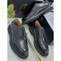 Italian High-end Leather Slip-on Shoes Mens Business Dress Shoes-British Slip-On Formal Casual Loafer Oxford Shoes