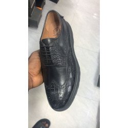 Italian High-end Leather Slip-on Shoes Mens Business Dress Shoes-British Slip-On Formal Casual Loafer Oxford Shoes