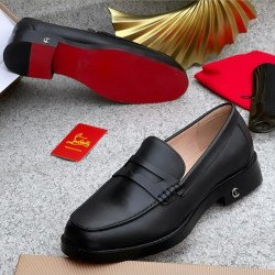 Italian High-end Leather Slip-on Shoes Mens Business Dress Shoes-British Slip-On Formal Casual Loafer Oxford Shoes