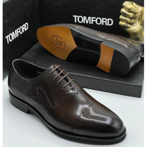 2025 Tom Ford Premium Leather Oxford Dress Shoes