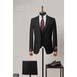 Premium Men’s 3-Piece Slim Fit Italian Wool Suit