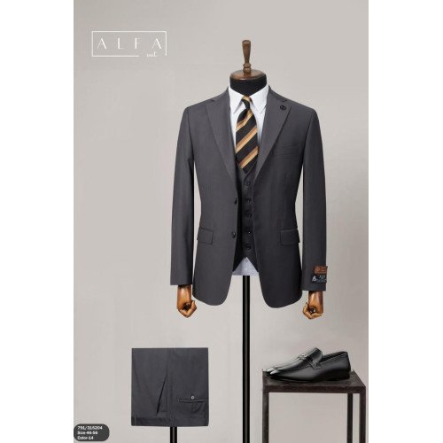 Premium Men’s 3-Piece Slim Fit Italian Wool Suit